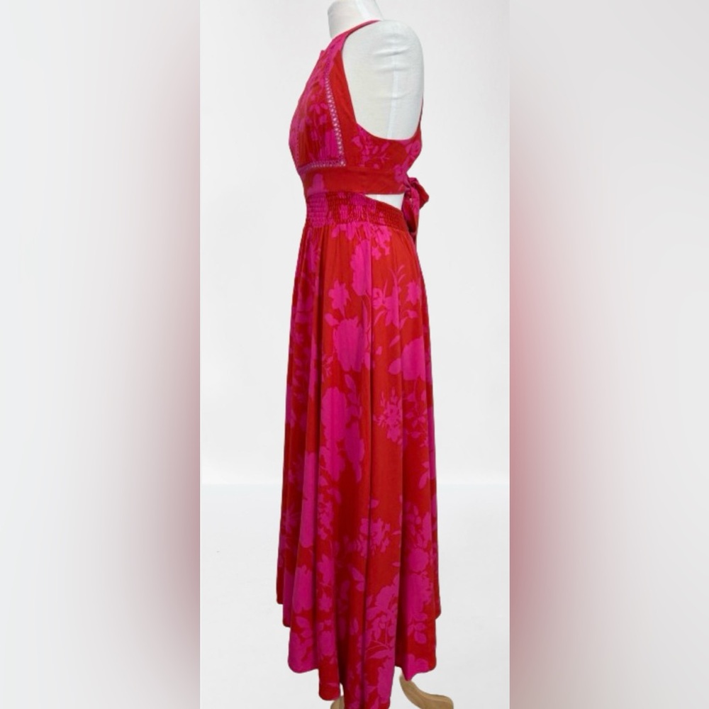 Petal & Pup Pink Floral Maxi Dress - Picture 3 of 6